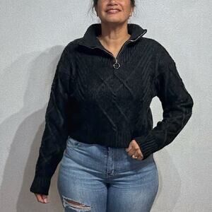 BCBGenertion Black Sweater Sz M NWT